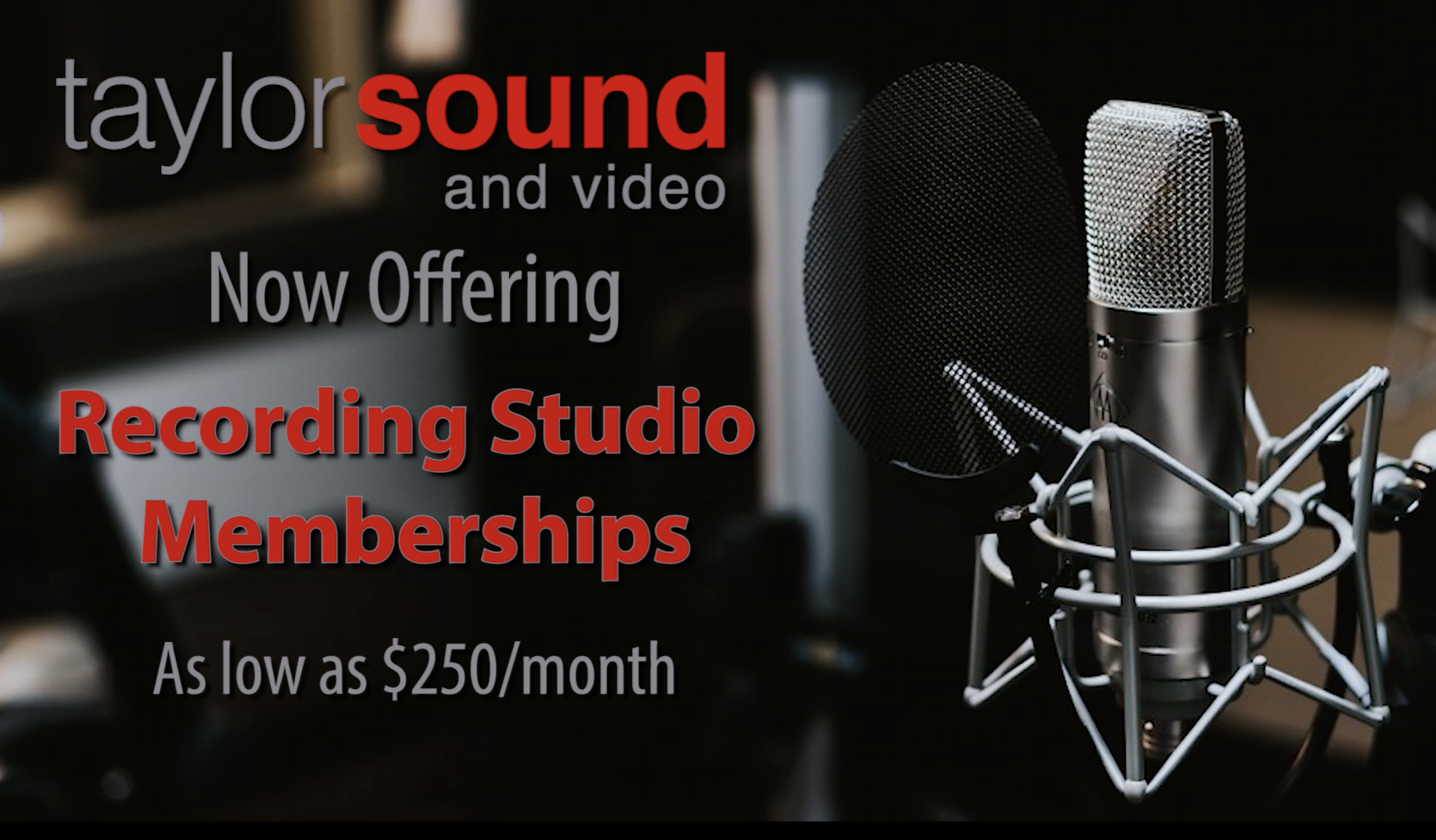 New DIY Recording Packages – Record your own projects at Taylor Sound.